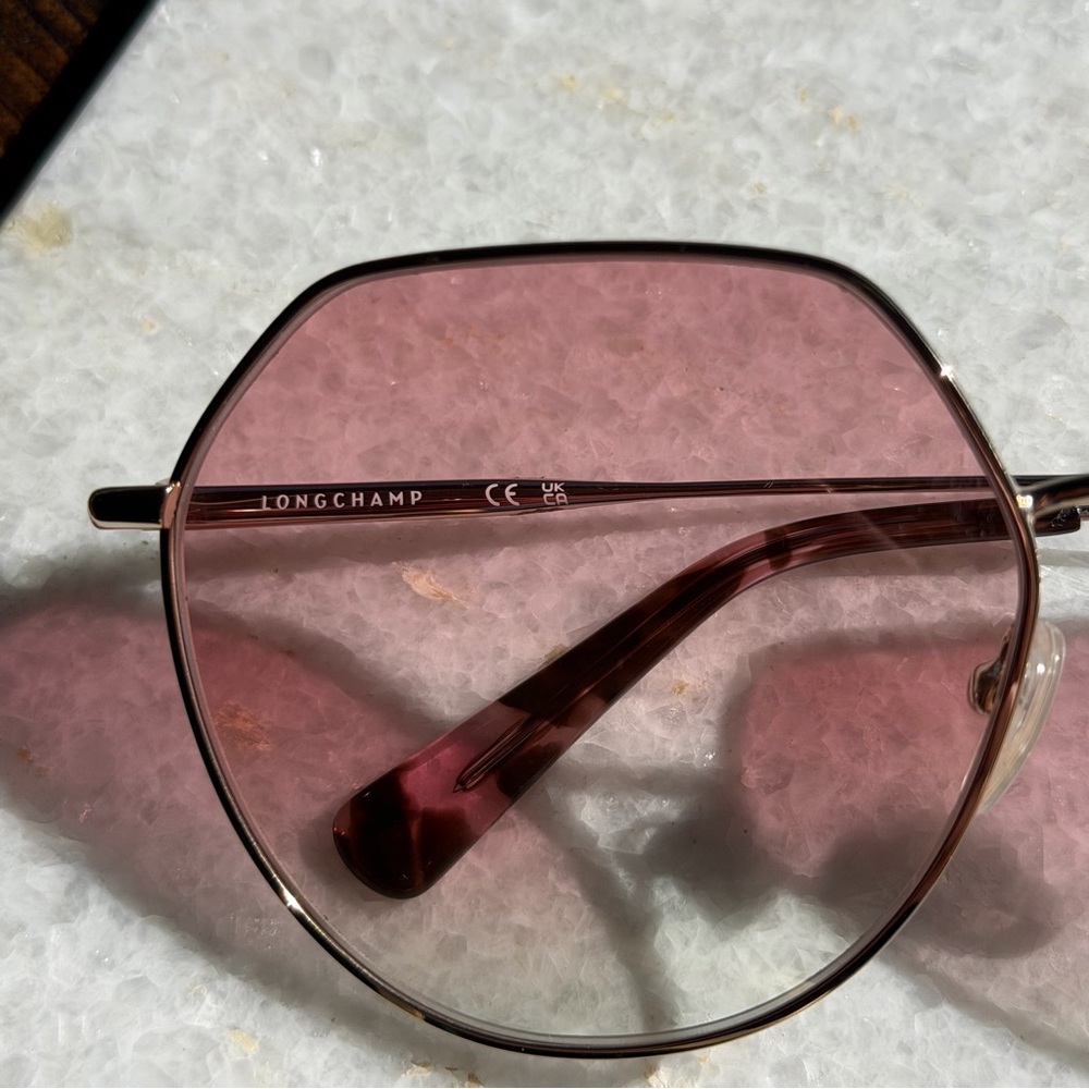 Longchamp Octagonal Sunglasses In Gradient Pink - image 2